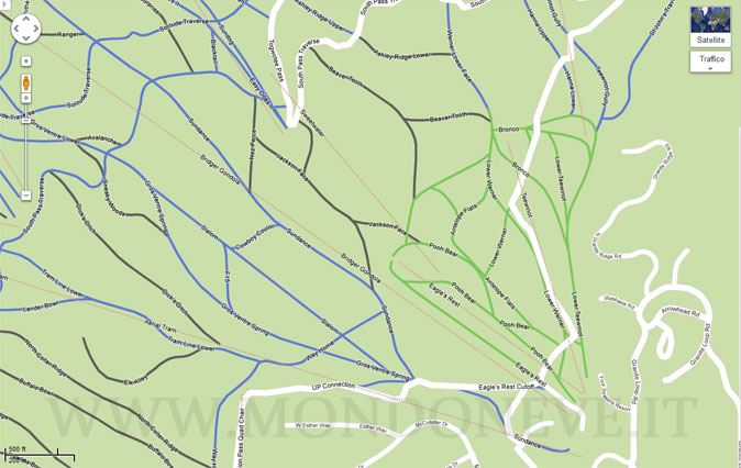 google maps cartine delle piste da sci