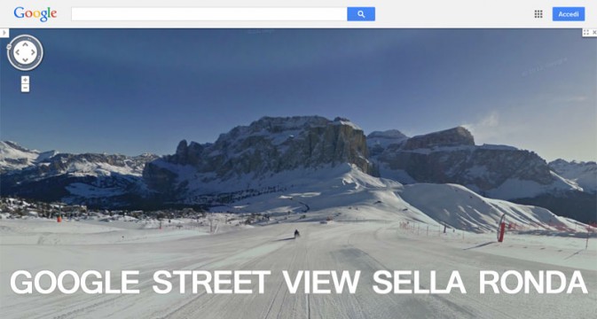google ski view sellaronda