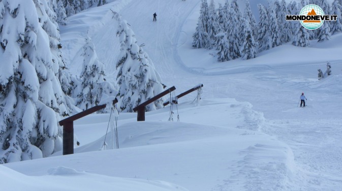 reti protezione piste sepolte dalla neve